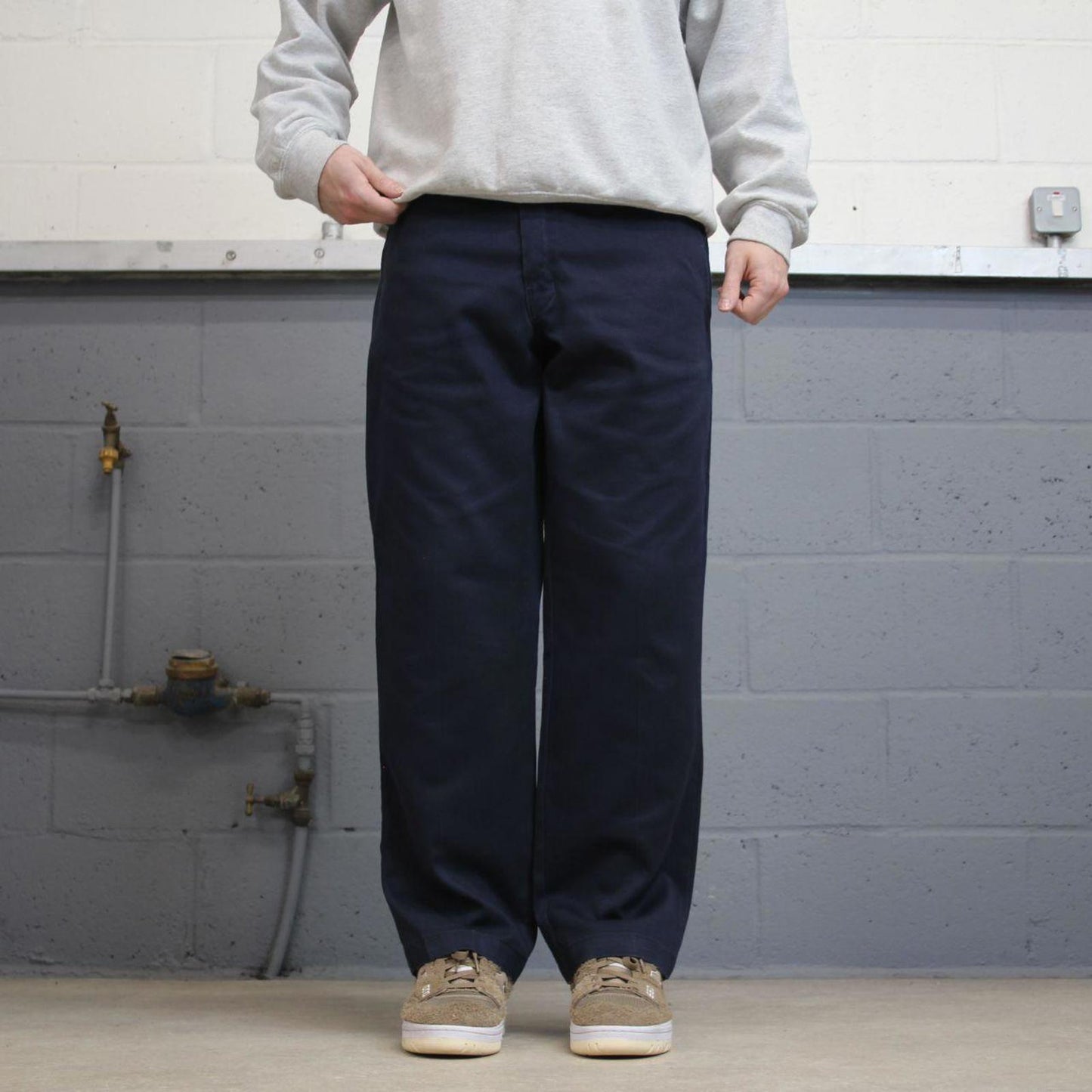 Dickies 874 Pants W34L30 navy twill chino 90s style skater pants