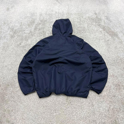 00s Nike technical windbreaker jacket Medium men's navy y2k hooded full zip up coat technical