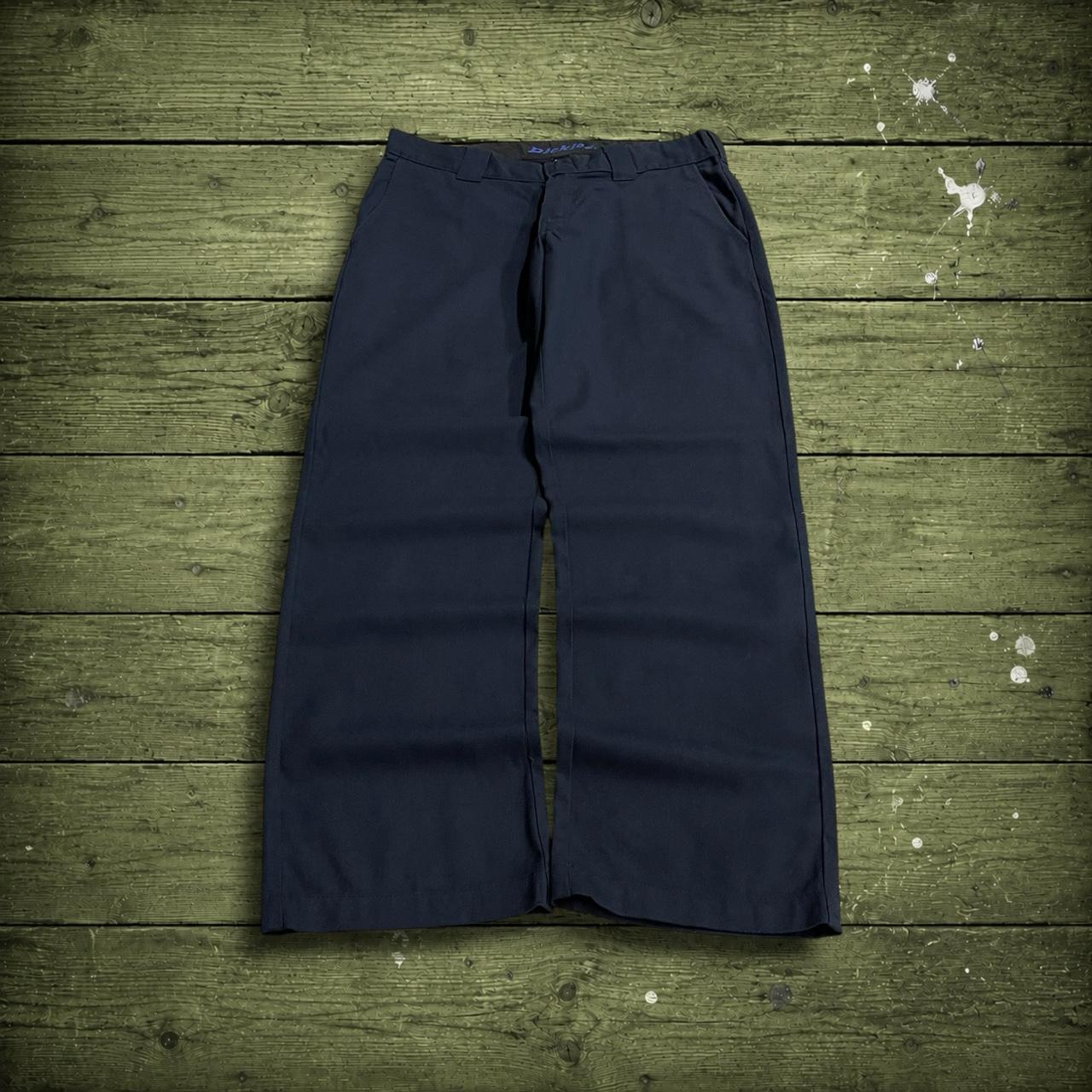 Y2K Dickies 874 work pants navy slim taper straight leg chino skater style trousers