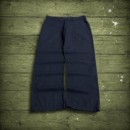 Y2K Dickies 874 work pants navy slim taper straight leg chino skater style trousers