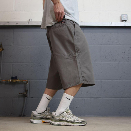 Baggy Dickies carpenter shorts grey Twill chino skater style shorts loose leg