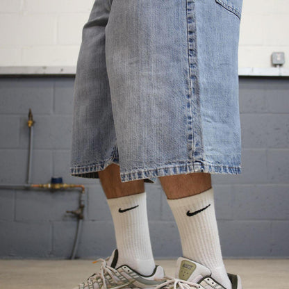 Y2k baggy Ecko Unltd shorts skater style blue Long wide leg summer festival jorts