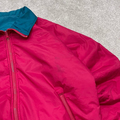 00s reversible Columbia technical jacket L men's blue pink y2k style windbreaker autumn