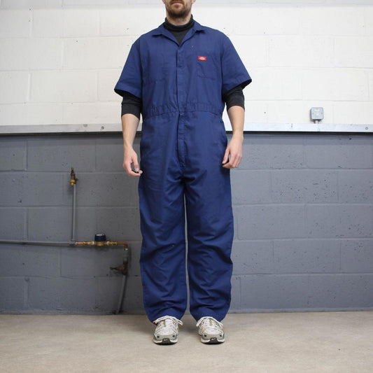 Dickies boilersuit workwear coveralls navy Short sleeve work jumpsuit mechanic overalls