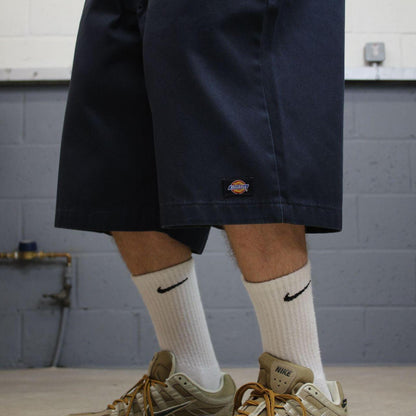 Dickies baggy chino shorts carpenter navy Chino style skater shorts long wide leg festival
