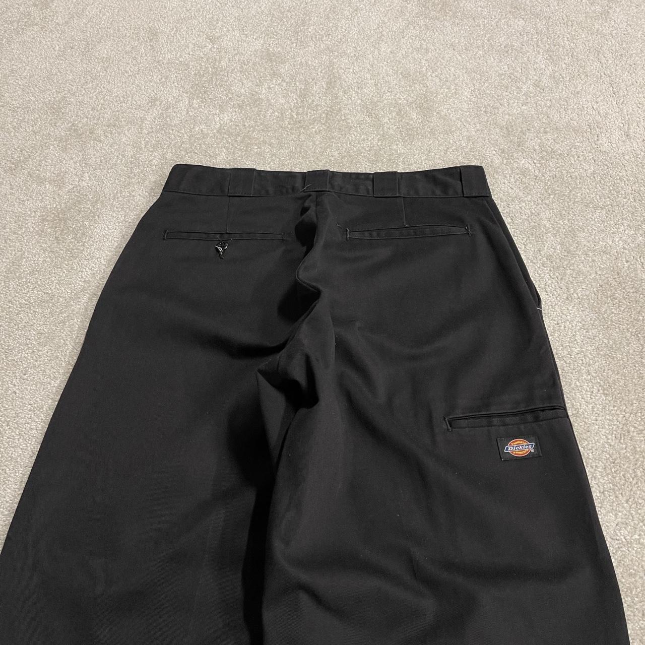 Dickies baggy double knee pants black W32L32 Loose fit wide leg chino skate work trousers