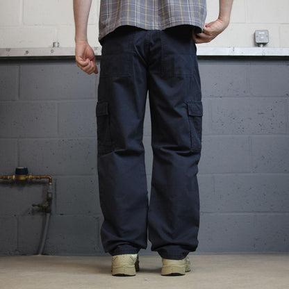 Wrangler chino cargo pants y2k W32L32 navy Straight leg skater work pants