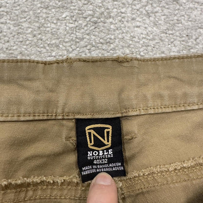 Y2K double knee carpenter jeans loose leg khaki Noble outfitters skater style work cargos