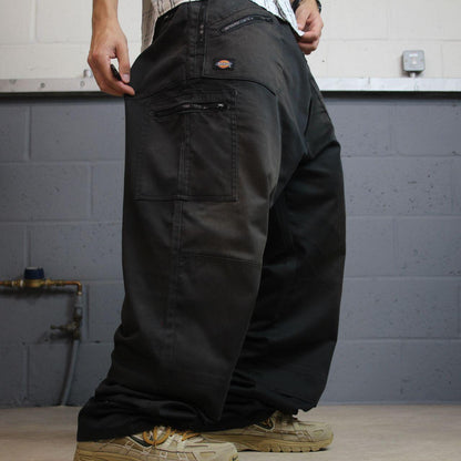 Dickies double knee works pants black W48L33 Loose chino utility skate cargo work trousers