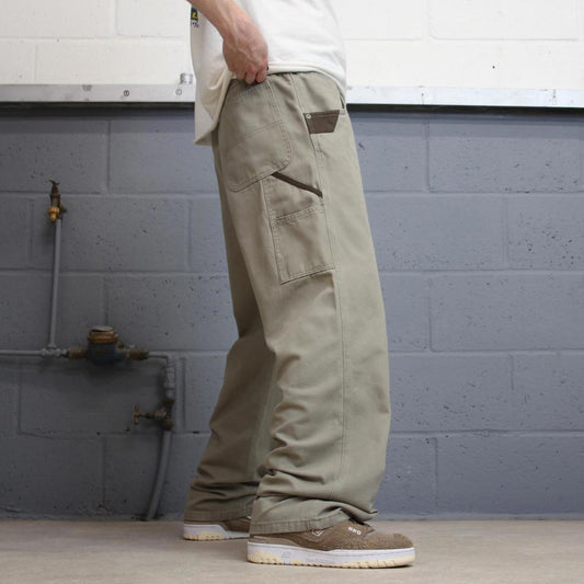 Stone Grey Wrangler carpenter pants W36L32 loose cargo skater style jeans