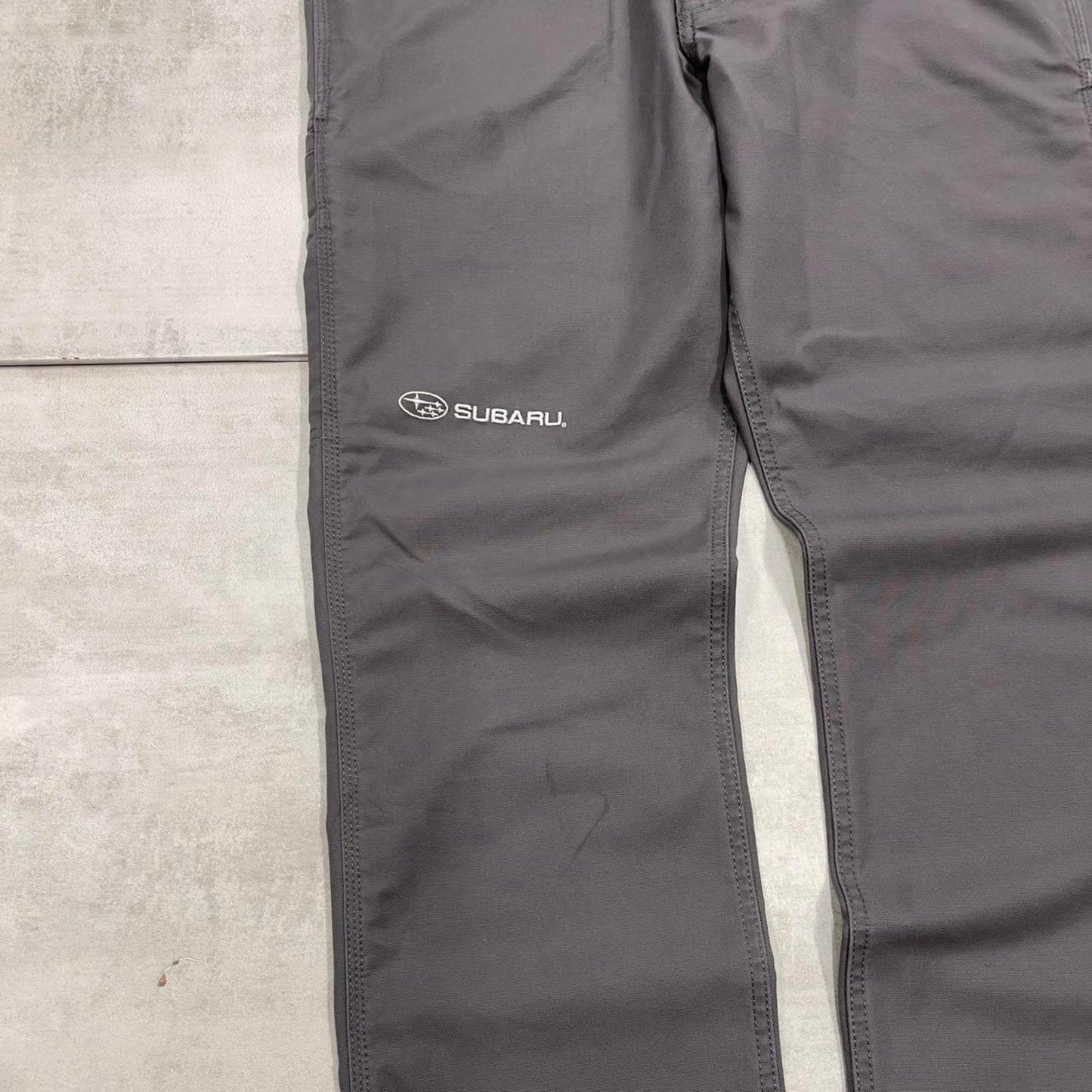 Mens Carhartt carpenter pants W36 L30 grey relaxed 90s style cargos subaru embroidery