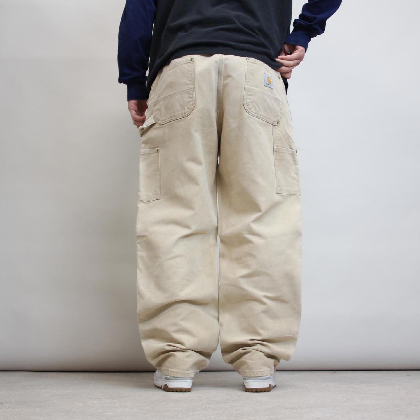 Baggy Carhartt double knee carpenter jeans W40L32 thick canvas heavy cargos wide leg