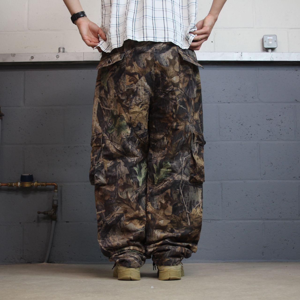 Fleece baggy camo cargo pants khaki Advantage timber Realtree camouflage trousers