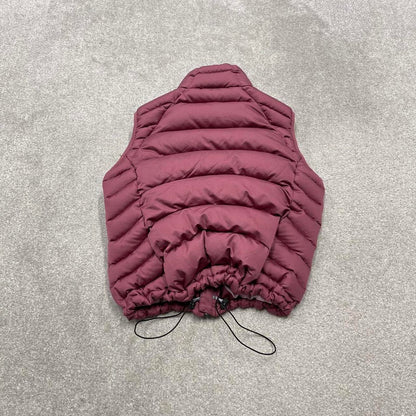 Y2K Patagonia technical puffer gilet pink Thick women's body warmer autumn