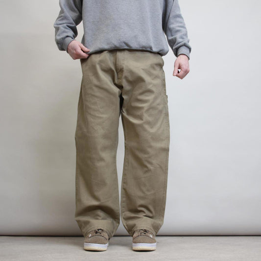 Wrangler carpenter trousers W38L30 tan loose skater style cargo pants