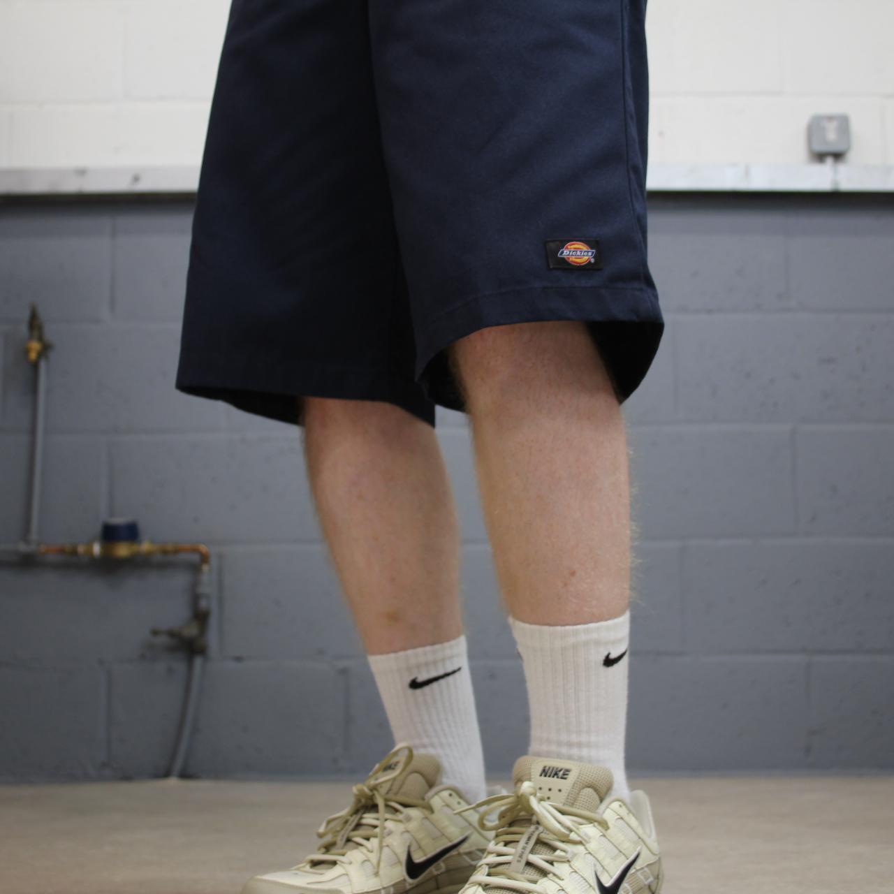 Dickies carpenter shorts long leg navy Twill chino skater style shorts loose long leg