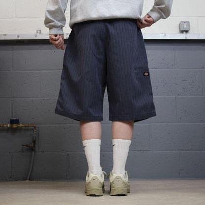 Dickies baggy stripe carpenter shorts navy Twill chino skater style shorts wide long leg