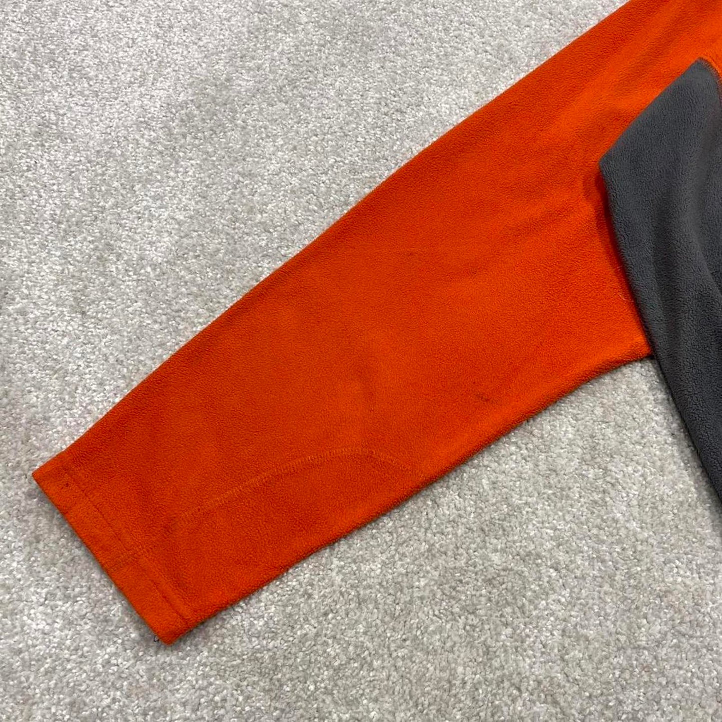 00s Columbia technical fleece XXL men's orange 1/4 zip up y2k autumn adjustable waist