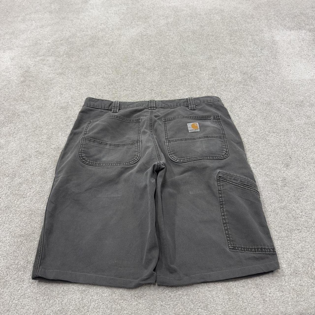 Carhartt carpenter shorts y2k grey Relaxed carpenter skater style work shorts