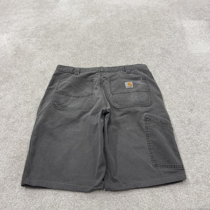 Carhartt carpenter shorts y2k grey Relaxed carpenter skater style work shorts