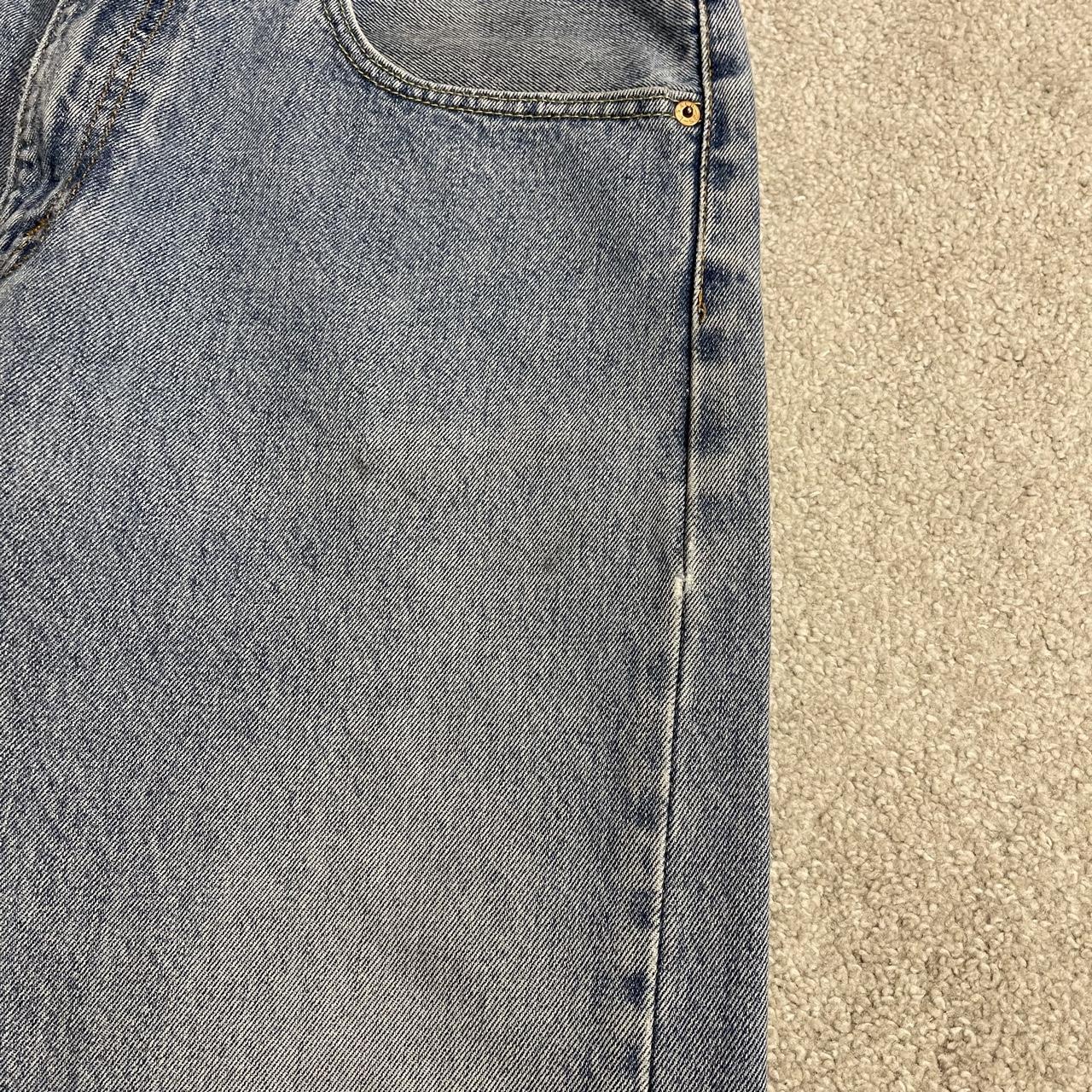 Y2K Levi’s 505 jeans W36L34 washed blue straight leg red tab logo 100% cotton