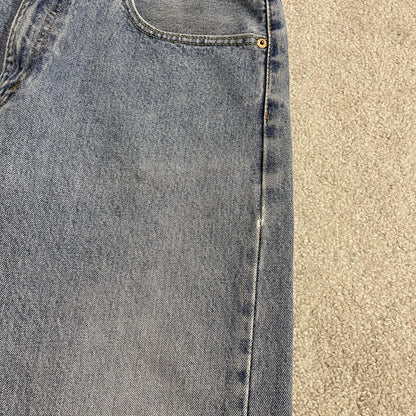 Y2K Levi’s 505 jeans W36L34 washed blue straight leg red tab logo 100% cotton