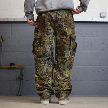 Cabela's camo cargo pants khaki Loose floaty realtree hunting camouflage trousers