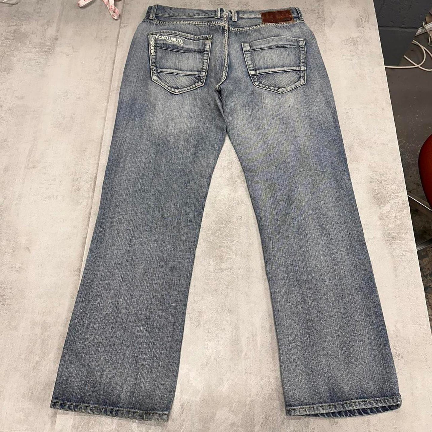 Blue Eckō Unltd jeans W34 L31 denim straight hip hop jeans