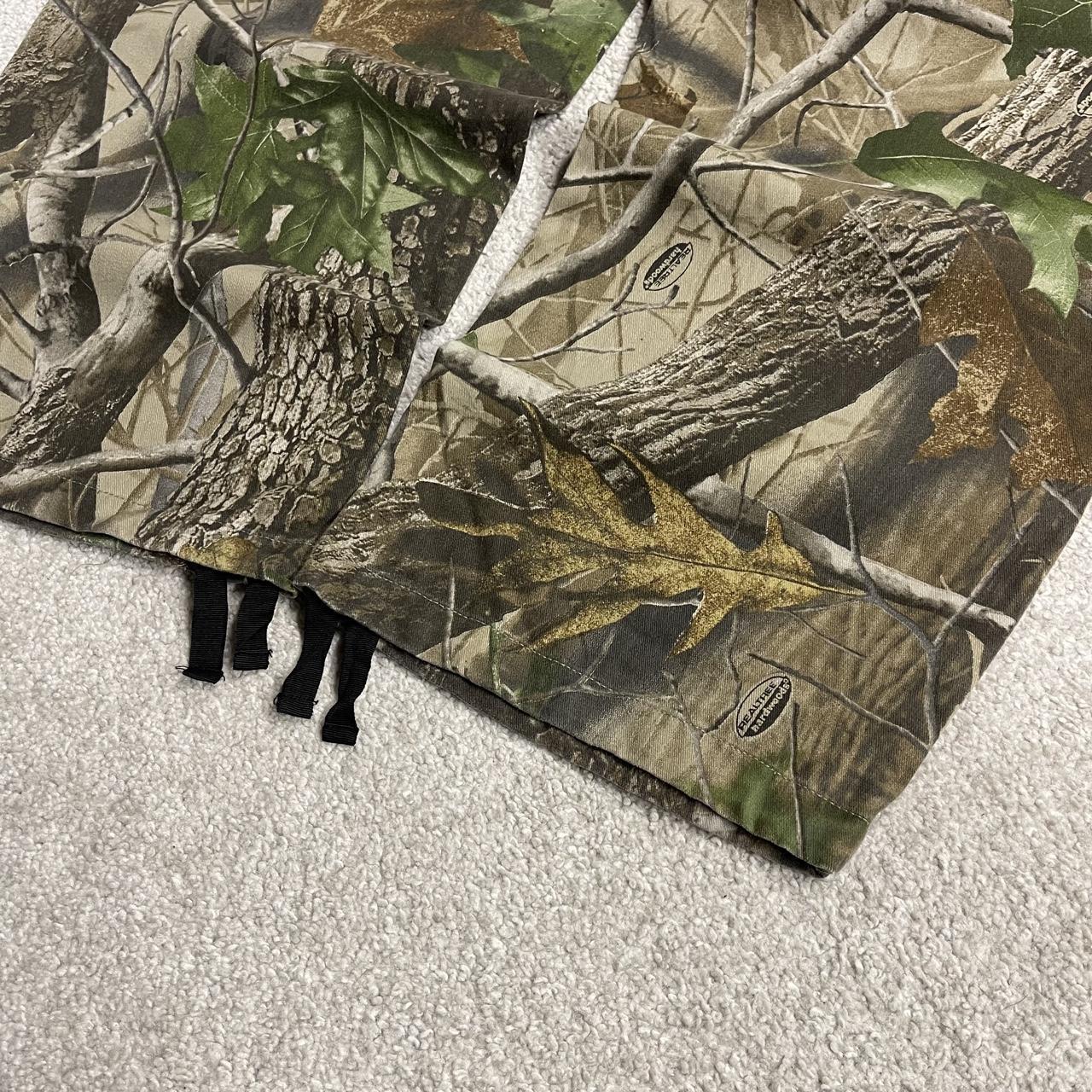 Realtree baggy camo cargo pants y2k khaki Loose Pro Series Hardwoods camouflage utility cargos