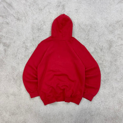 Red Nike Athletics hoodie Small boxy y2k 00s pull over hooded sweatshirt embroidered Swoosh logo