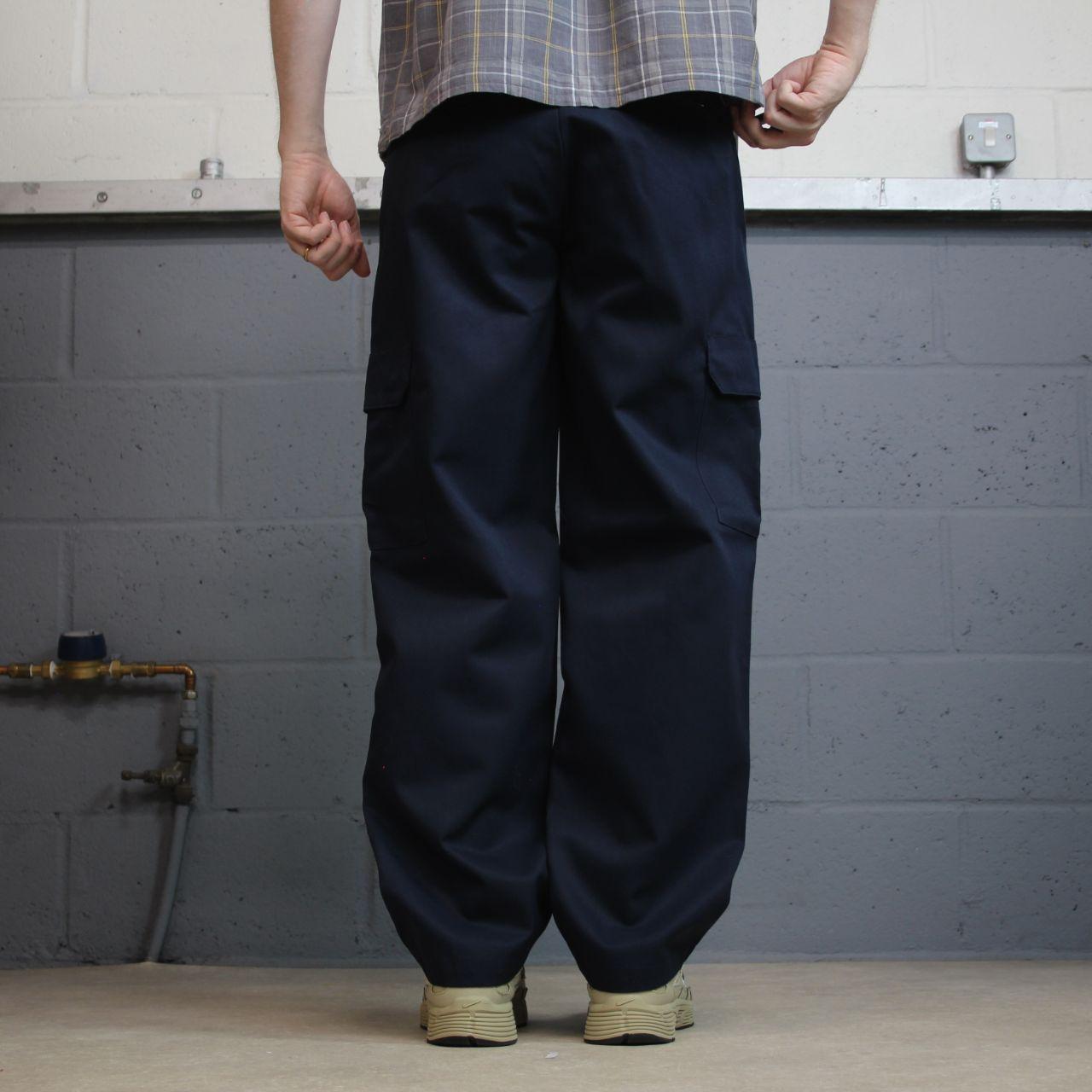 Red Kap chino cargo pants y2k W32L30 navy Straight leg skater workwear pants