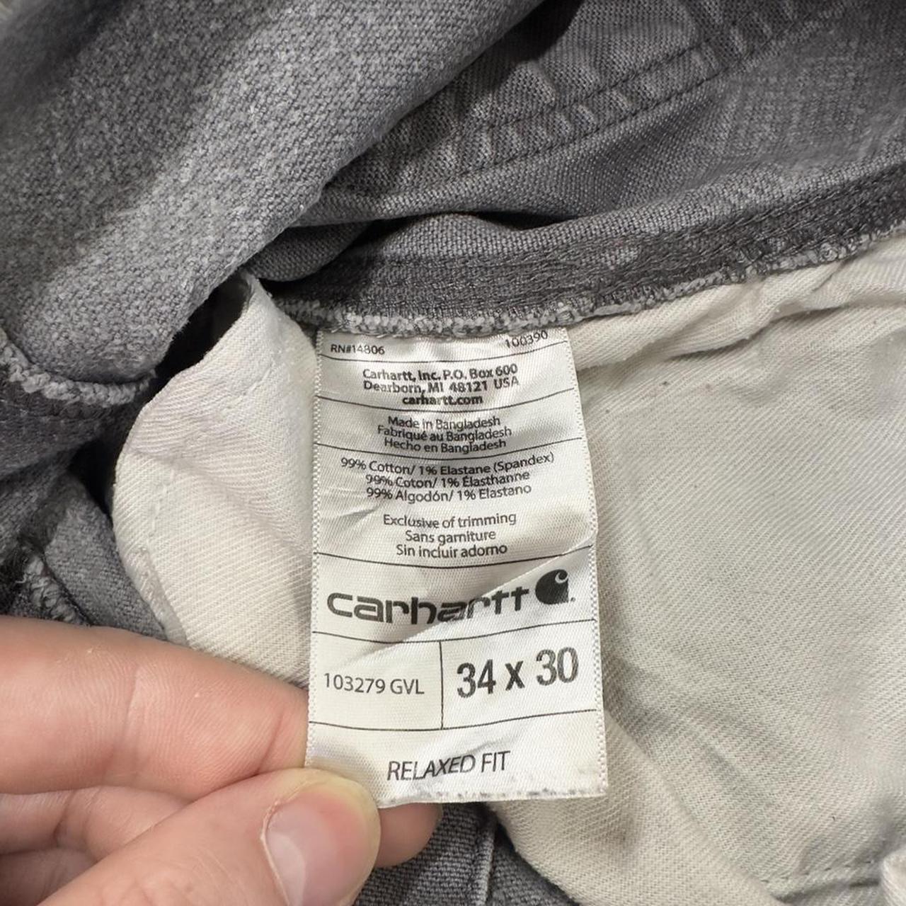Carhartt carpenter shorts y2k faded grey Relaxed carpenter skater style work shorts