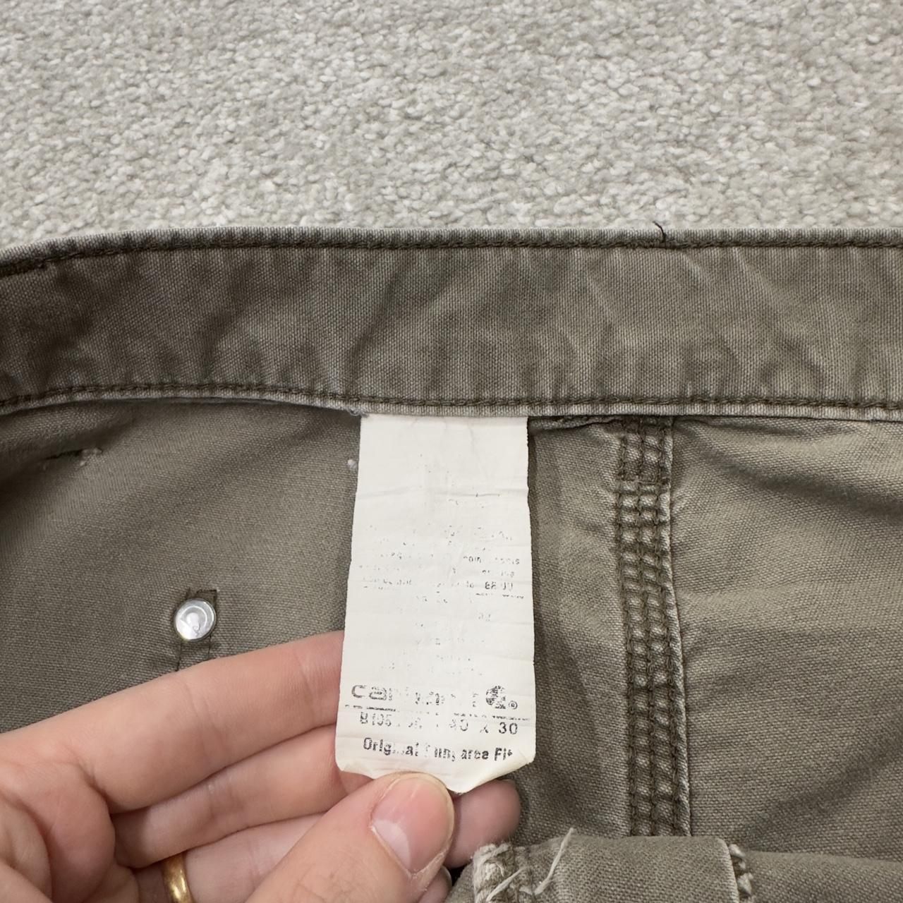 Baggy Carhartt double knee carpenter pants y2k khaki Loose leg skater style workwear pants