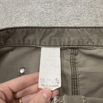 Baggy Carhartt double knee carpenter pants y2k khaki Loose leg skater style workwear pants