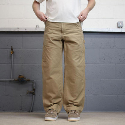 Vintage baggy Carhartt carpenter pants W32L30 tan 90s style loose leg skater cargos