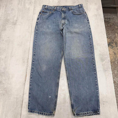 Baggy Levis 550 jeans W36 L30 Blue loose relaxed fit denim trousers red tab logo
