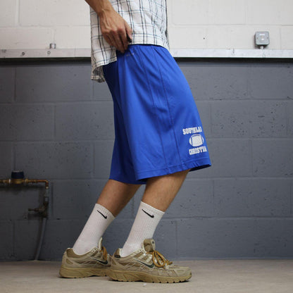 Nike sports shorts y2k loose blue Dri-Fit comfy floaty summer gym shorts