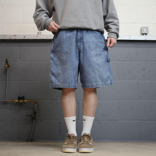 Denim carpenter shorts loose skater style blue W36 Urban Star jorts