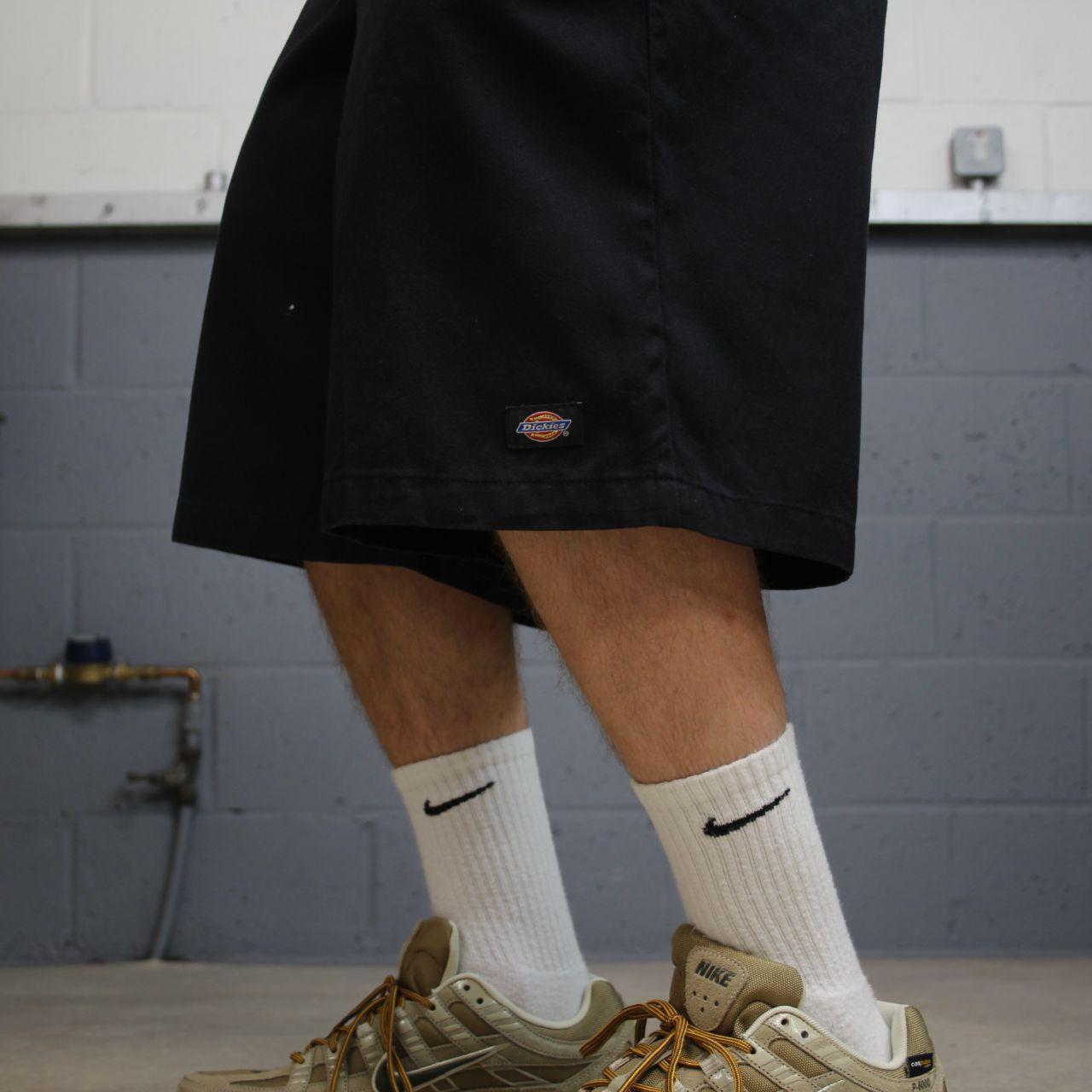 Dickies baggy chino shorts carpenter black Chino style skater shorts long wide leg festival