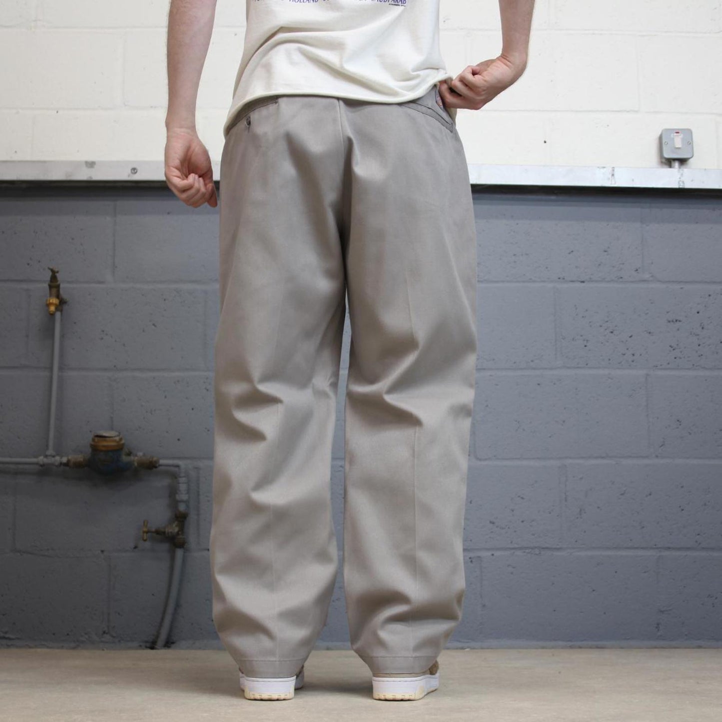 Dickies y2k chino Pants W36 L30 grey mens Loose fitting chino style skate pants