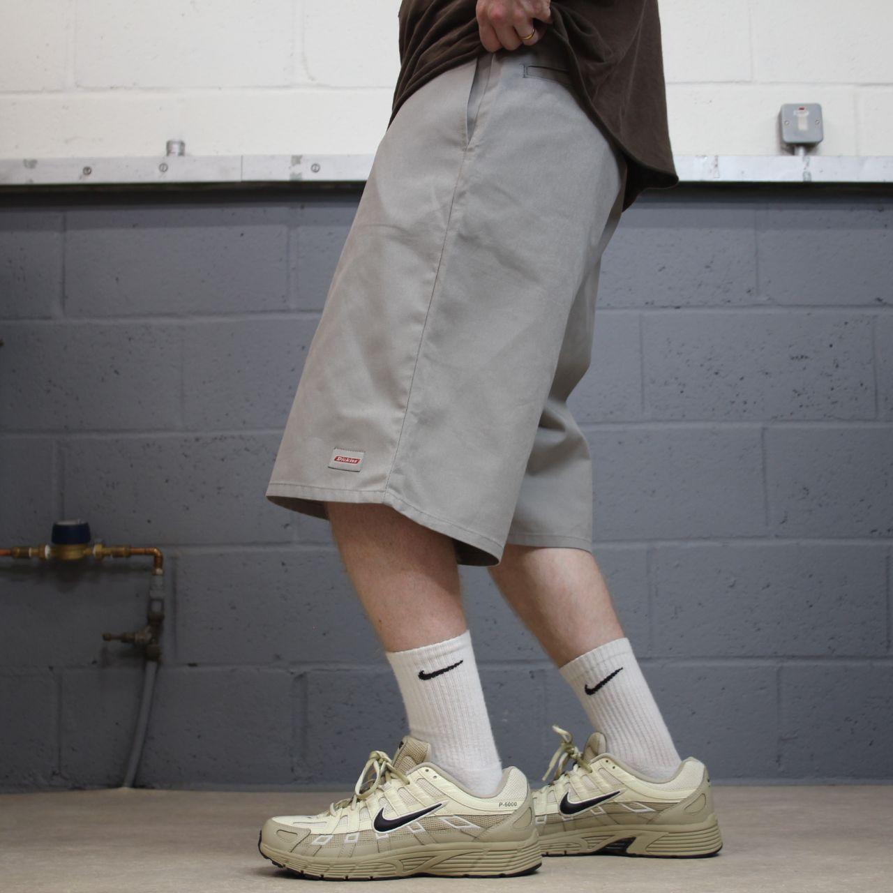 Dickies carpenter shorts long leg grey Twill chino skater style shorts loose long leg
