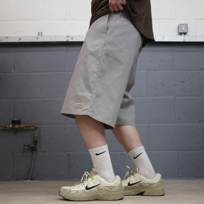 Dickies carpenter shorts long leg grey Twill chino skater style shorts loose long leg