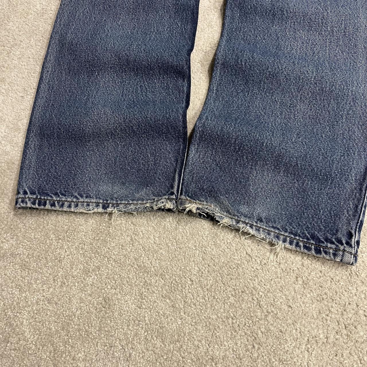 Y2K Levi’s 517 jeans bootcut washed blue Bootcut 5 pocket pants belt loops red tab logo