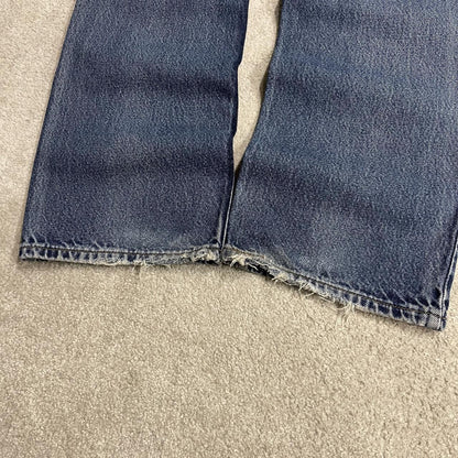 Y2K Levi’s 517 jeans bootcut washed blue Bootcut 5 pocket pants belt loops red tab logo