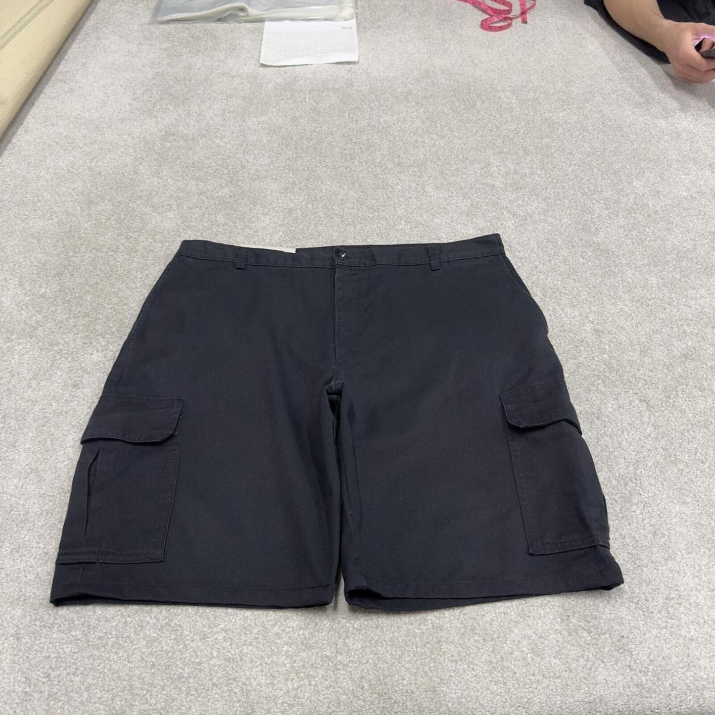 Y2K Dickies baggy cargo shorts black W40 Loose fit skater style chino