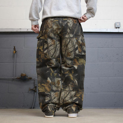 Camo Carhartt carpenter pants W36L34 Baggy camo 90s style canvas skater cargos