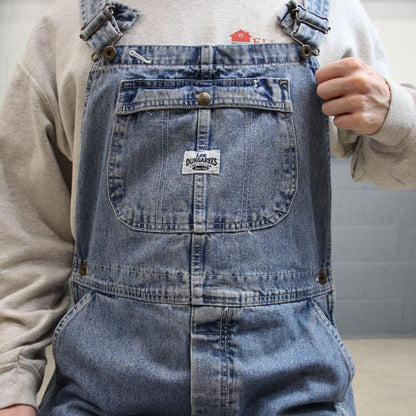 Vintage Lee overalls Large blue denim baggy 90s skater style dungarees bib & brace