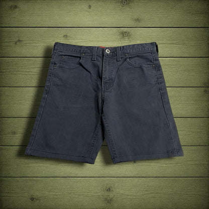 Y2K Dickies denim shorts navy blue Summer jorts with patch logo