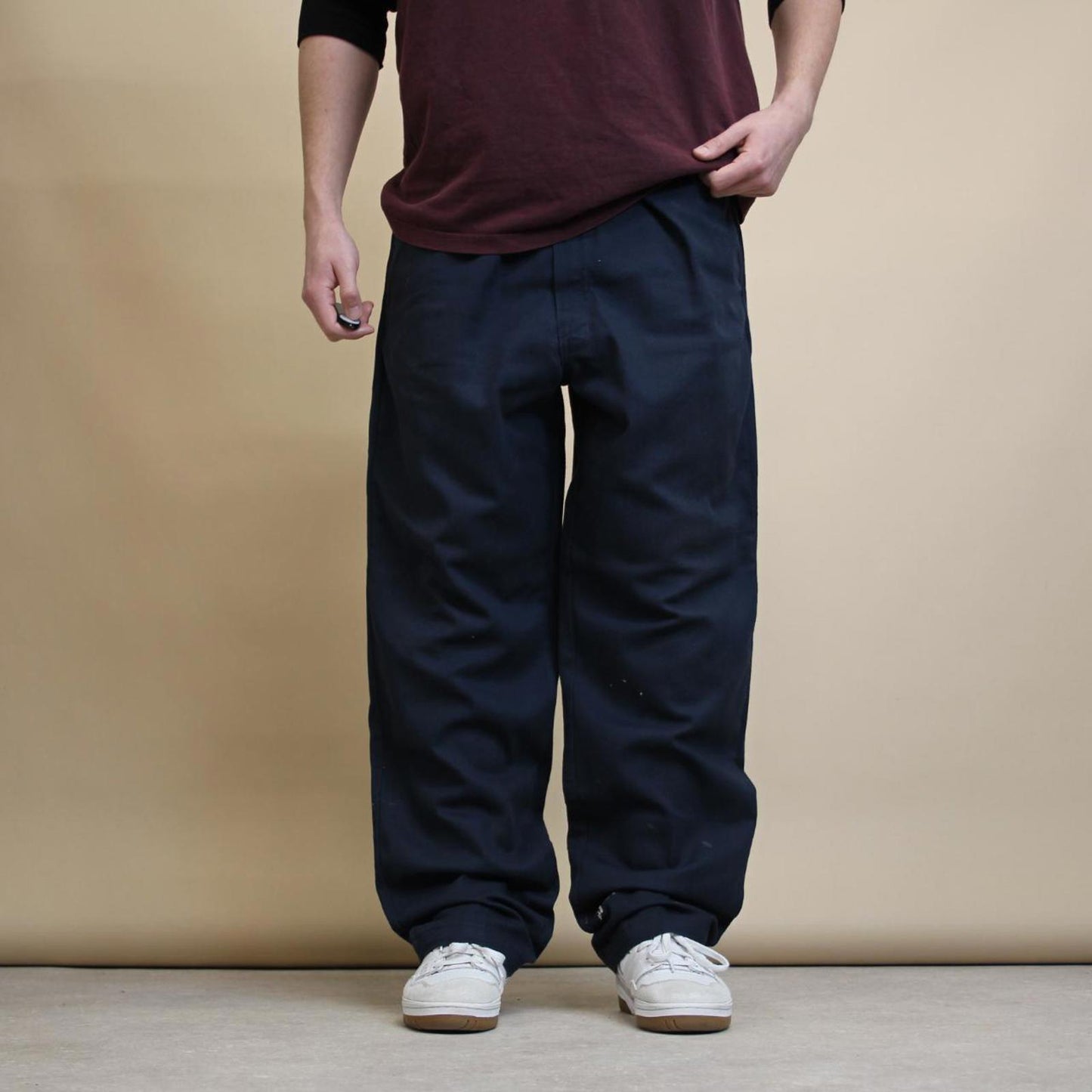 Navy Dickies 874 pants W44L32 twill style chino trousers skate style
