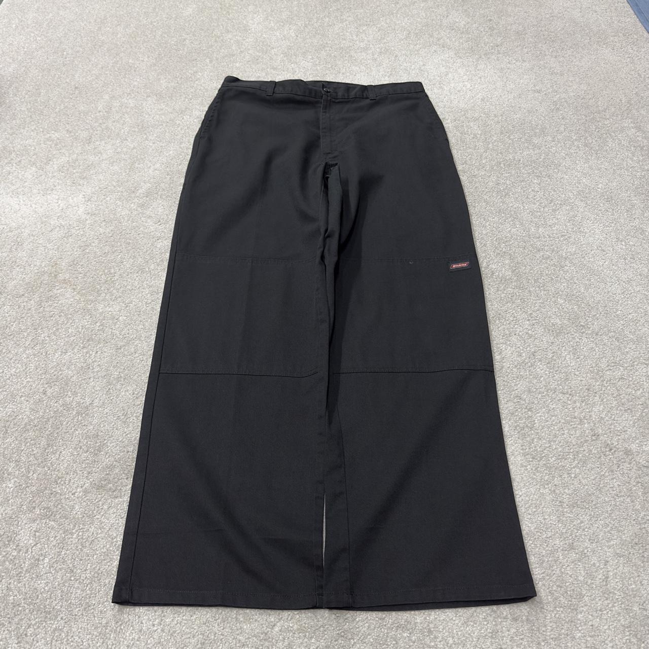 Dickies baggy double knee carpenter pants black W36L32 Loose leg twill chino skate work trousers